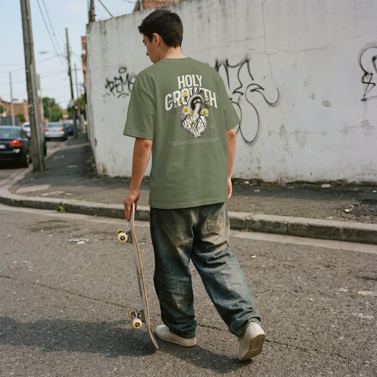 XABARWAN HOLY GROWTH Oversized T-Shirt