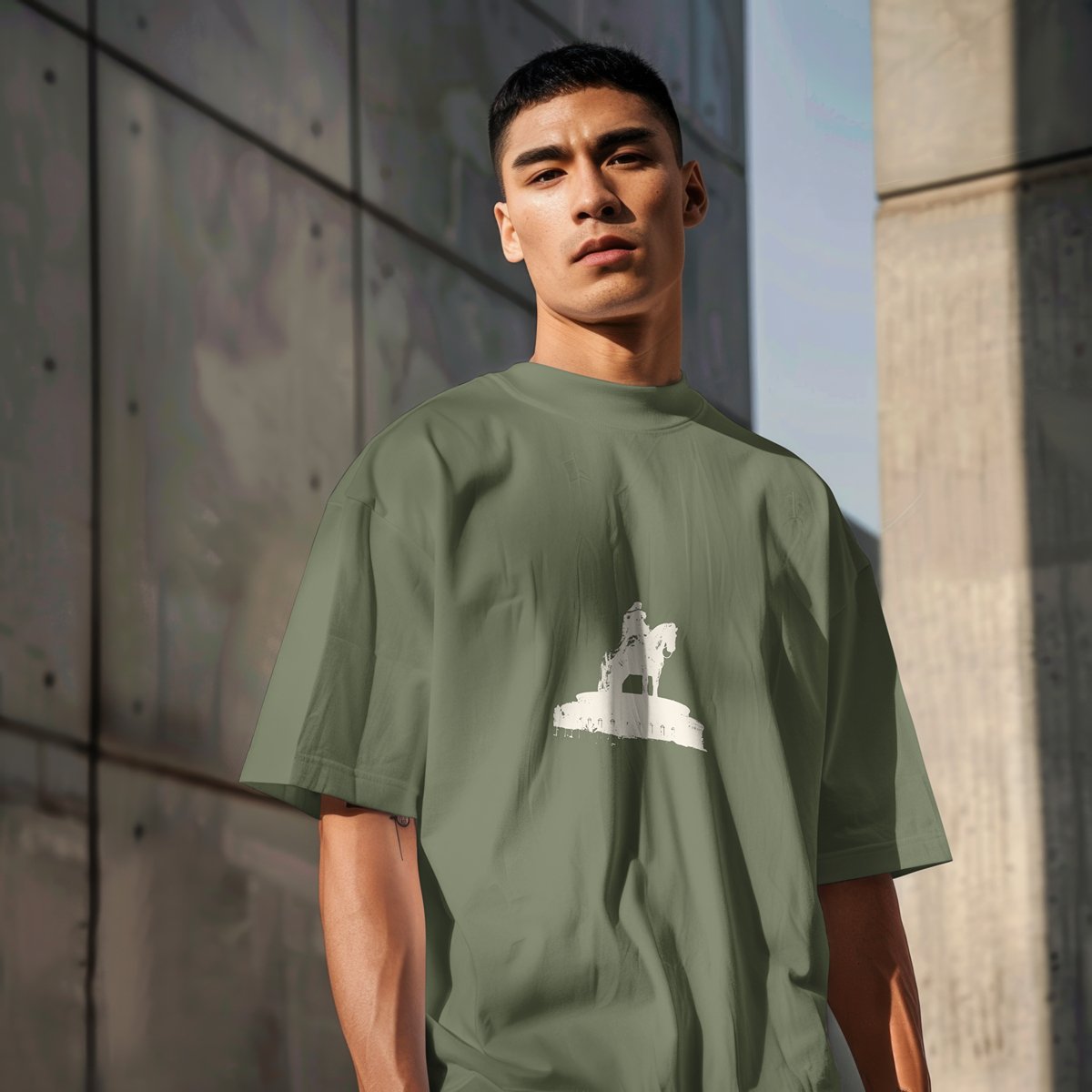 XABARWAN STALLION DRIFT Oversized T-Shirt