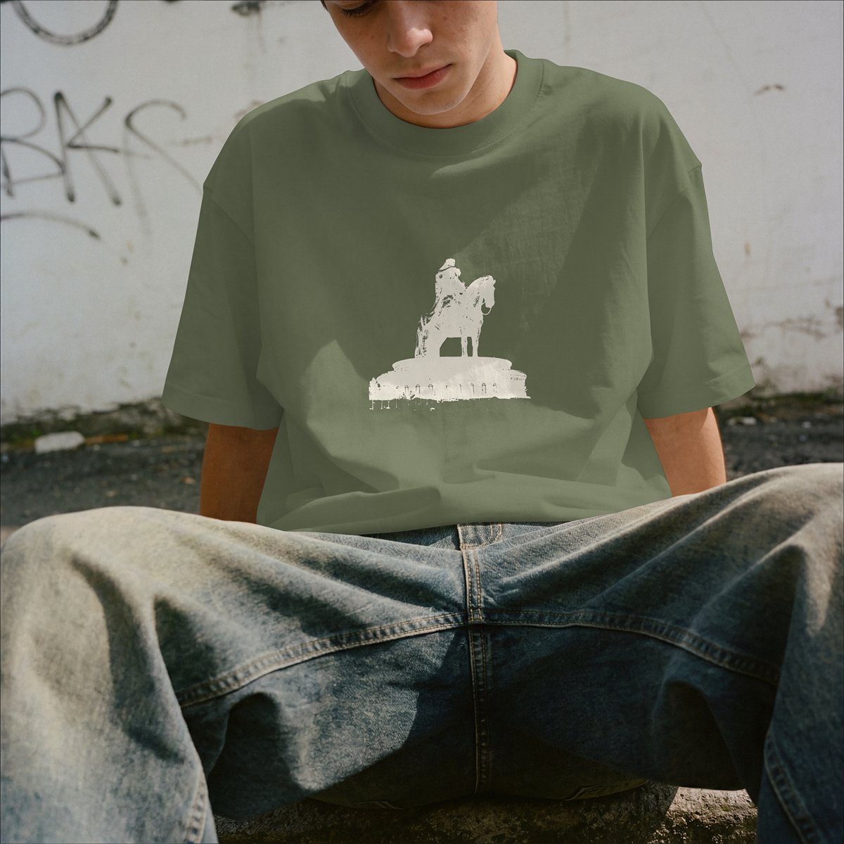 XABARWAN STALLION DRIFT Oversized T-Shirt