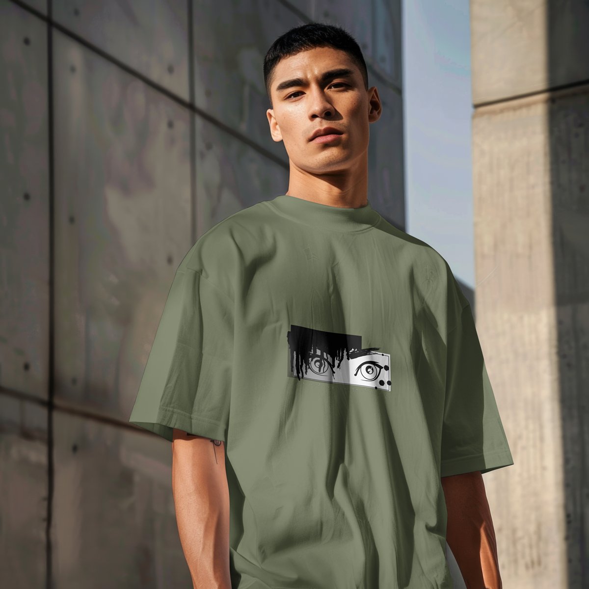 XABARWAN NINJA EYE Oversized T-Shirt