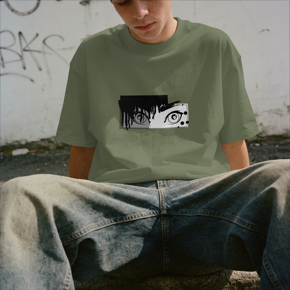 XABARWAN NINJA EYE Oversized T-Shirt