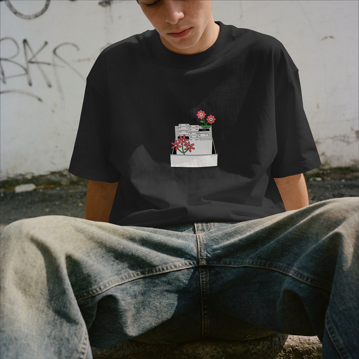 XABARWAN OLD FILES Oversized T-Shirt