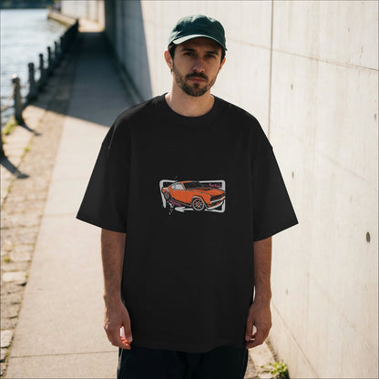 XABARWAN RED CAR Oversized T-Shirt