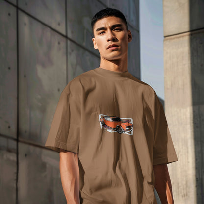 XABARWAN RED CAR Oversized T-Shirt